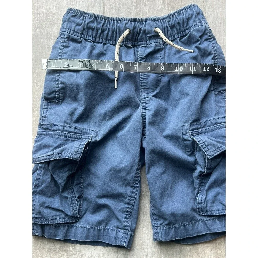 GAP Kids Drawstring Cargo  Pull-On Short Cotton Navy Blue Boys M Regular 8-9